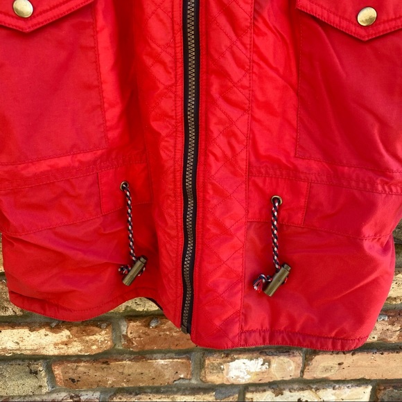 Vintage Edelweiss Skiwear Ladies Size M Ski Jacket Red High Neck Floral Design - Picture 5 of 10